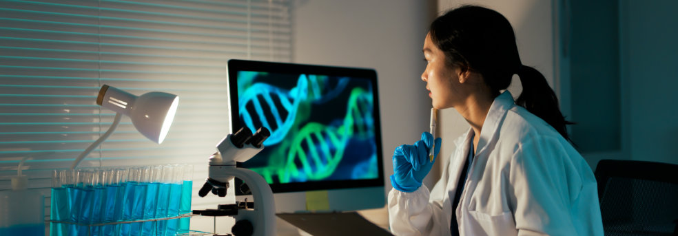 doctor conducting tests